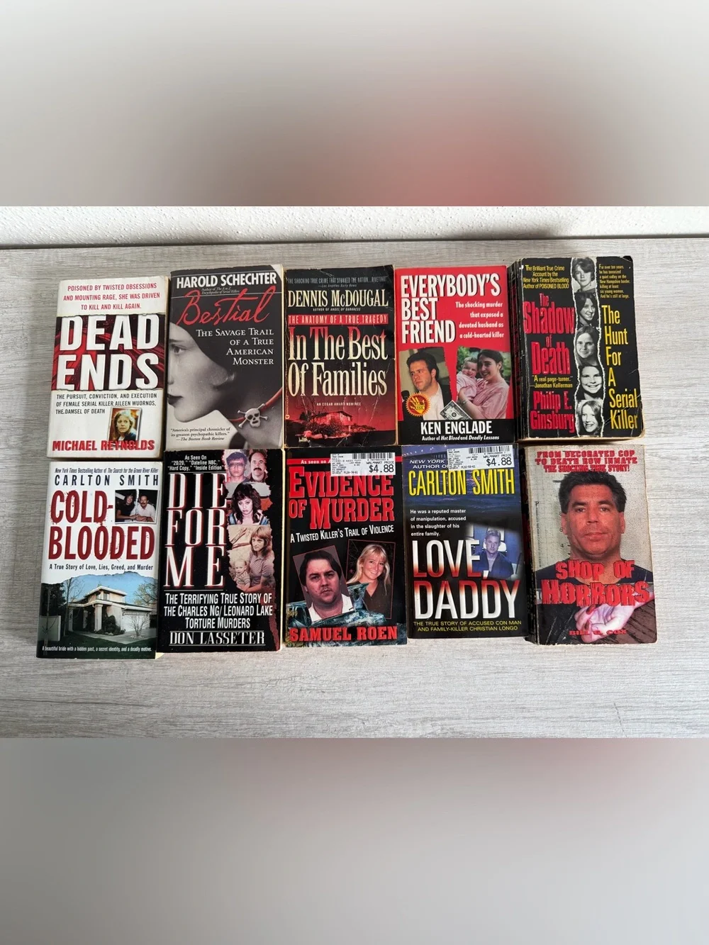 True Crime Paperback Lot 10 Books Murder Mystery Serial Killer Bundle